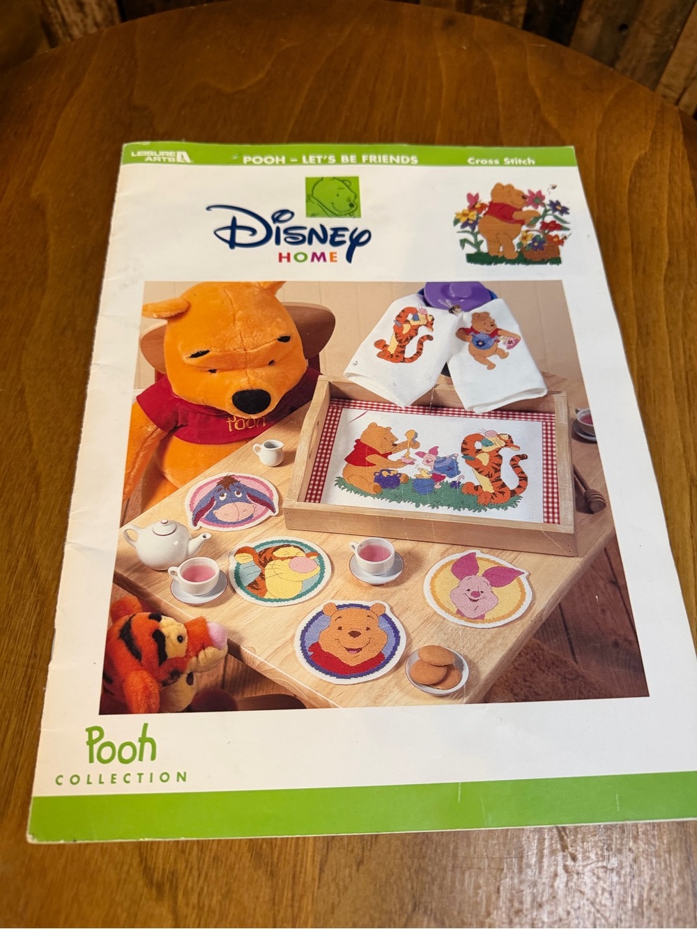 Disney Winnie the Pooh Let’s Be Friends Cross Stitch Pattern Book Leisure Arts 2